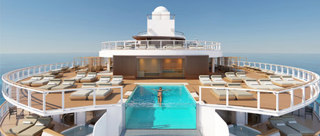 Sonnendeck The Haven auf der Norwegian Prima