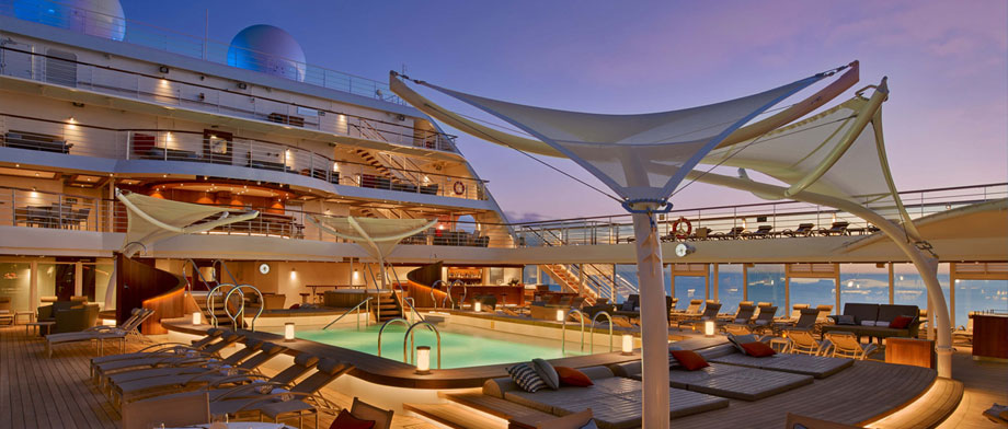 Sonnendeck auf der Seabourn Ovation