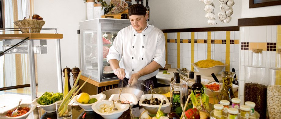 Freie Auswahl im Buffetrestaurant