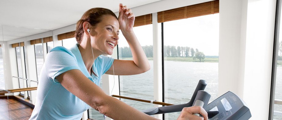 Fitnessraum an Bord der A-ROSA Viva für Ihr Workout