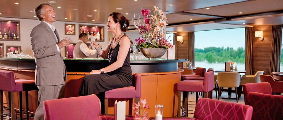 Amadeus Bar auf einem Schiff von Lüftner Cruises