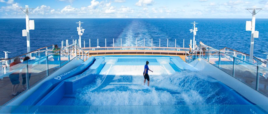 Surferfeeling auf hoher See mit der Anthem of the Seas