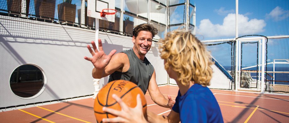 Basketballplatz an Bord