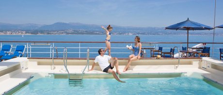 Pooldeck der Club Med 2