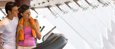 Fitness an Bord der MSC Euribia