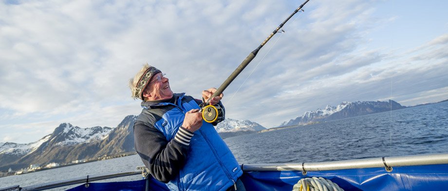 Hochseefischen an Bord der MS Lofoten