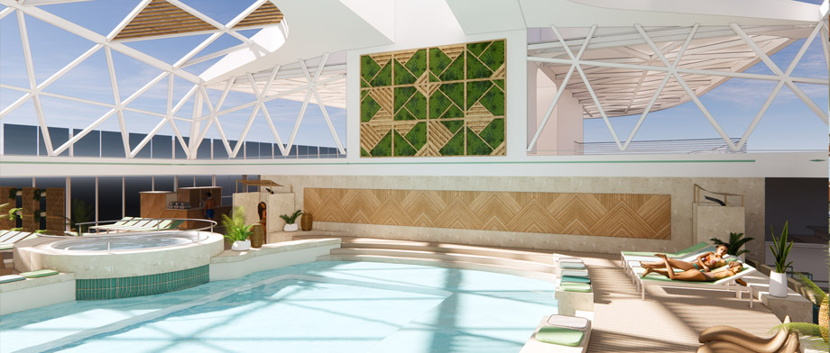 Pooldeck an Bord der Mein Schiff 7