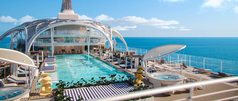 Pooldeck auf der Mein Schiff Flow