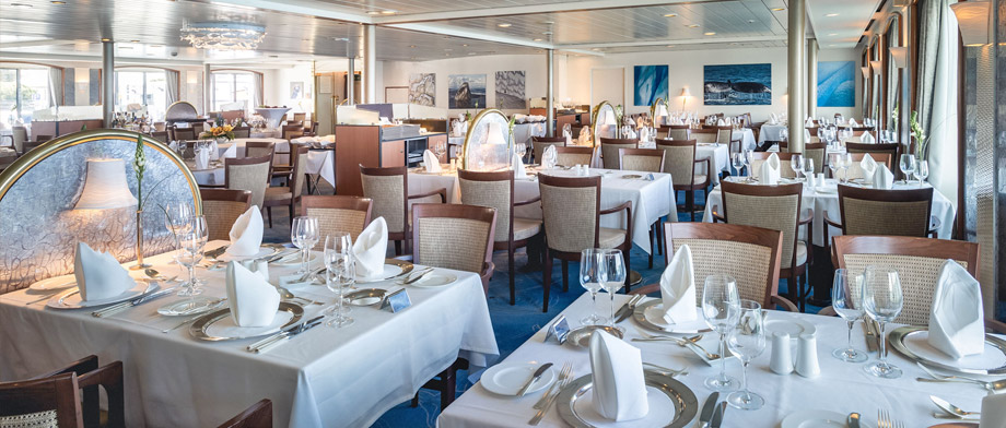 Restaurant der MS Seaventure