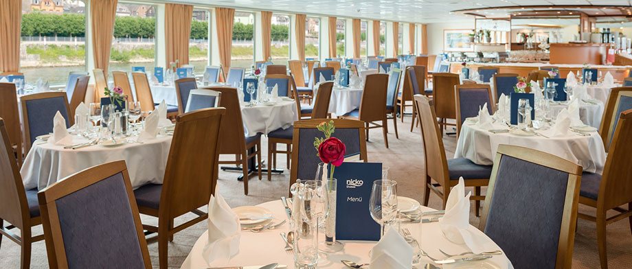 Restaurant der MS Seine Comtesse mit französischer Küche