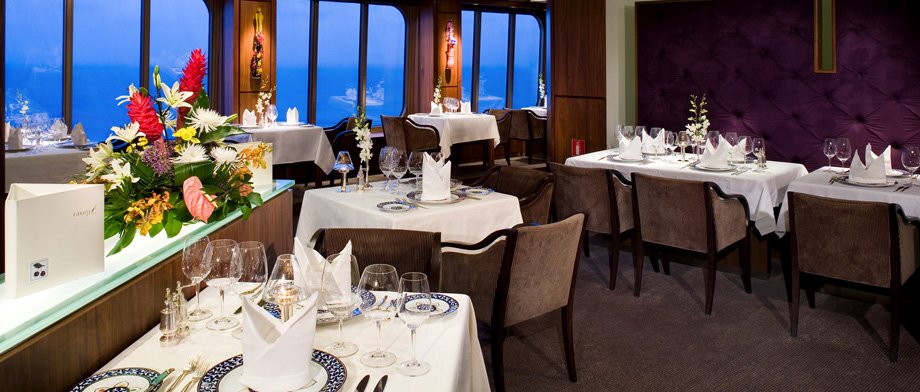 Gehobene Küche im Pinnacle Grill der MS Westerdam