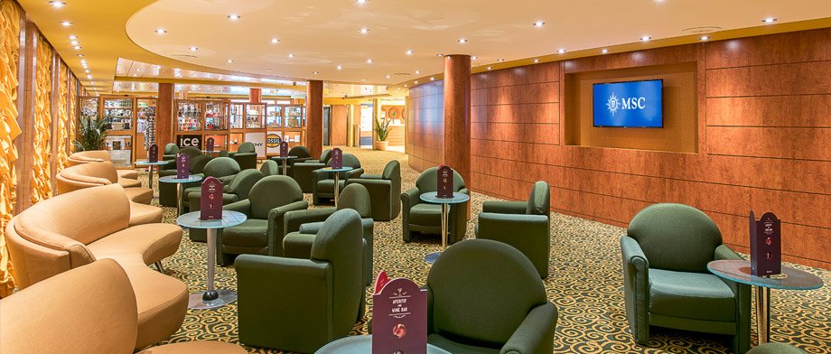 Sinfonia Lounge & Bibliothek an Bord der MSC Sinfonia