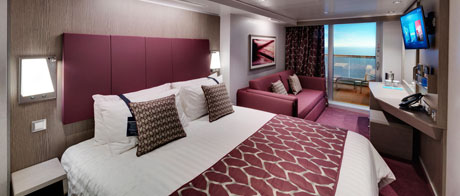 Balkonkabine auf der MSC Seashore