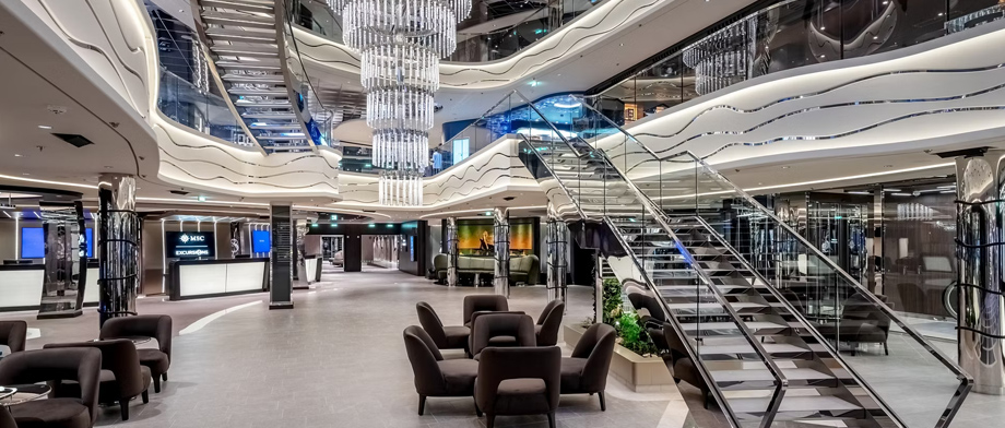 Die World Galleria auf der MSC World Atlantic