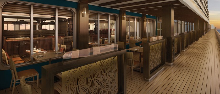 Kulinarisches unter freiem Himmel auf der Norwegian Escape