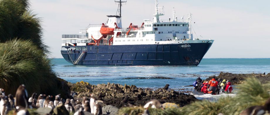 Expedition mit Zodiac-Booten der Ortelius