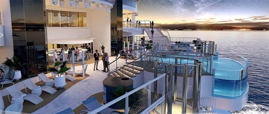 The Wake Terrasse auf der Star Princess